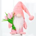 thumbnail image 3 of Sywqhk Tulip Rudolph Doll Toys Adornos de estatuilla de ventana de Navidad rellenos (rosa) Sywqhk Para estrenar, 3 of 6