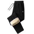 thumbnail image 4 of Mepaouo Fleece Lined Sweatpants for Women High Waisted Thermal Winter Warm Joggers with Pockets(Black,XL), 4 of 4