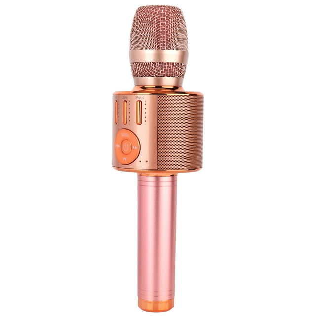 Micrófono de karaoke, micrófono Bluetooth inalámbrico Karaoke micrófonos inalámbricos para karaoke micrófono de karaoke portátil altavoz elegante estético