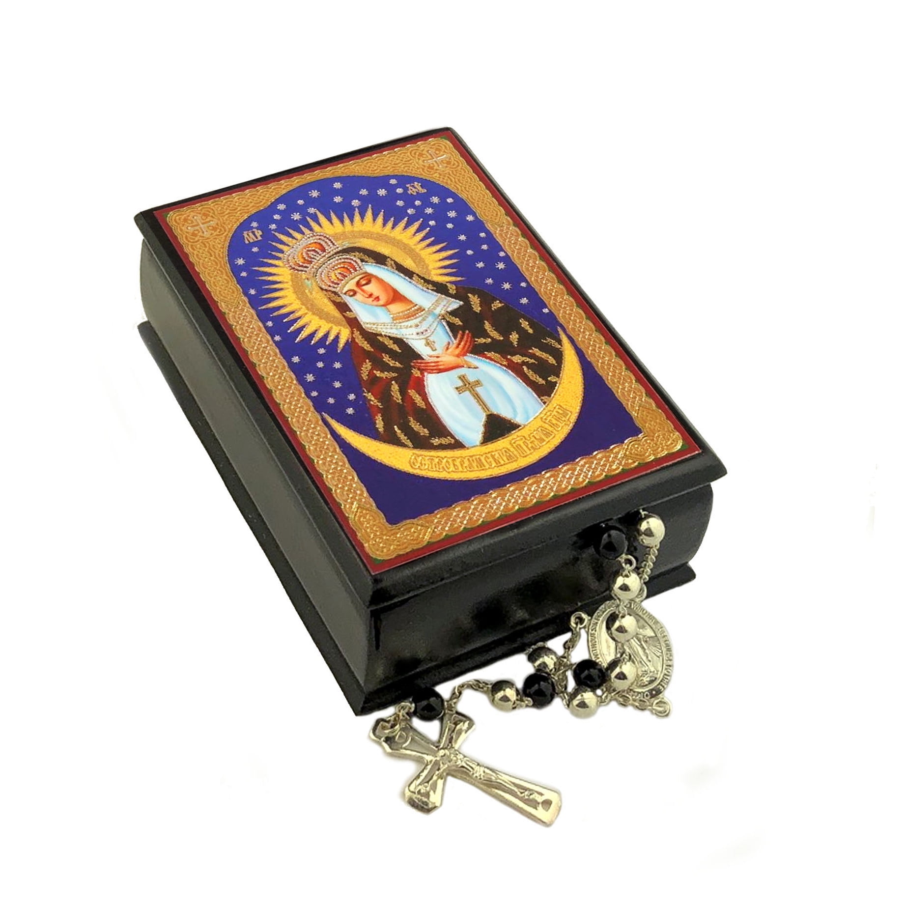 World Faith Icon Box Our Lady Of Grace Of The Gate Of Dawn Icon Of Ostrabrama Mother Of Mercy Icon Keepsake Rosary Box 3 3 4 X 2 1 2 Inches By World Faith World Faith Icon Box Our Lady Of Grace Of The Gate Of Dawn Icon Of Ostrabrama Mother Of Mercy Icon Keepsake Rosary Box 3 3 4 X 2 1 2 Inches By World Faith