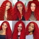 thumbnail image 2 of Extensiones de cabello Gveoxvo Red Deep Wave 100% cabello humano 45-55 cm, 2 of 7