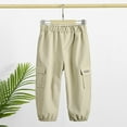 thumbnail image 2 of Utlike Boys Cargo Pants Casual Pants For Summer And Fall For School Parties And Yoga Comfortable Children’S Trousers Lightweight Straight Pants Streetwear Size 5 Years-6 Years, 2 of 4