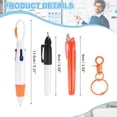 thumbnail image 2 of Juego de bolígrafos resaltadores mini Uxcell para insignia con clip naranja, 2 of 7