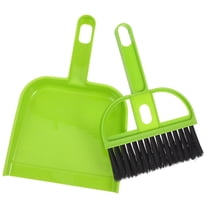 NICEXMAS Handheld Broom And Dustpan Set Green Abs 1 Set