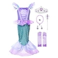 thumbnail image 2 of Disfraz de Princesa Sirena JerrisApparel Vestido de Fiesta 8 Morado, 2 of 2