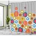 thumbnail image 5 of Ambesonne Floral Shower Curtain, Modern Colorful Summer, 69"Wx75"L, Multicolor, 5 of 5