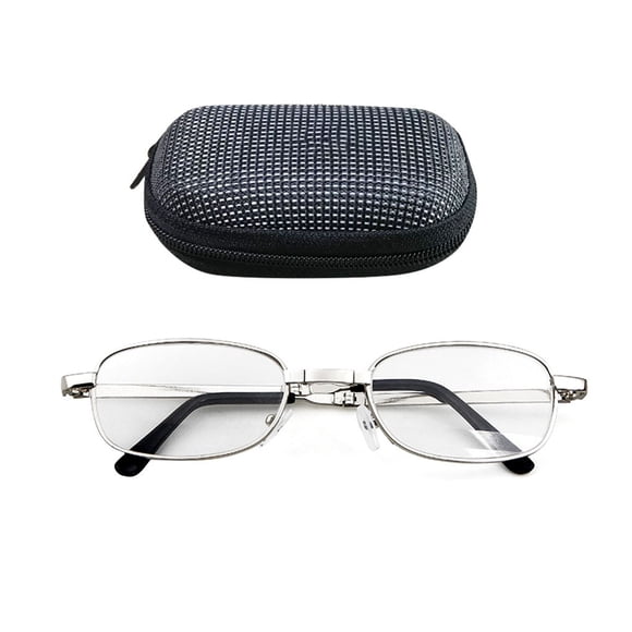 Vogacara Caliente plegable claro hombres mujeres gafas de lectura rejilla caso con cinturón Clip presbicia + 1,0 + 1,5 + 2,0 + 2,5 + 3,0 + 3,5 + 4,0 Type10 NO10 Vogacara YJ1196-03