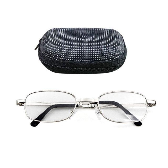 Vogacara Caliente plegable claro hombres mujeres gafas de lectura rejilla caso con cinturón Clip presbicia + 1,0 + 1,5 + 2,0 + 2,5 + 3,0 + 3,5 + 4,0 Type10 NO10 Vogacara YJ1196-03
