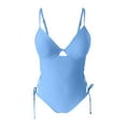 thumbnail image 5 of Afdoent One Piece Swimsuit For Women Adjustable Drawstring Strappy Monokini Bathing Suit For Beach Pool Summer Water Activities 2026 Summer Swimwear, 5 of 6