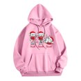 thumbnail image 1 of WEAIXIMIUNG Robe Sweat à Capuche pour Femmes, Décontractée, Col Rond, Poche, Chapeau de Noël Imprimé, 1 of 3