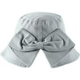 thumbnail image 6 of CoCopeaunts Summer Bucket Hats for Women Solid Color Cotton Packable Basin Hat Charming Fisherman Hat with Bow Wide-Brimmed, 6 of 8