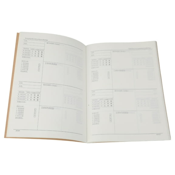 Softcover Paper Notebook 72 Pages Student Exercise Notebook Reading Journal Notebooks for Writing Noting 5.5x7.8Inch