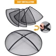 thumbnail image 6 of Lineslife 30" Black Finish Iron Fire Pit Spark Screen with Handle, 6 of 8