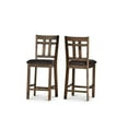 thumbnail image 1 of Steve Silver Saranac Wood Counter Chair in Chocolate Finish, 1 of 6