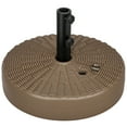 thumbnail image 3 of Outsunny Fillable Umbrella Base for 1.5"-2" Pole, Umbrella Stand, Brown, 3 of 10