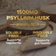 thumbnail image 5 of Suplemento de fibra de cáscara de psyllium Nature's Nutrition 1500 mg, 5 of 9