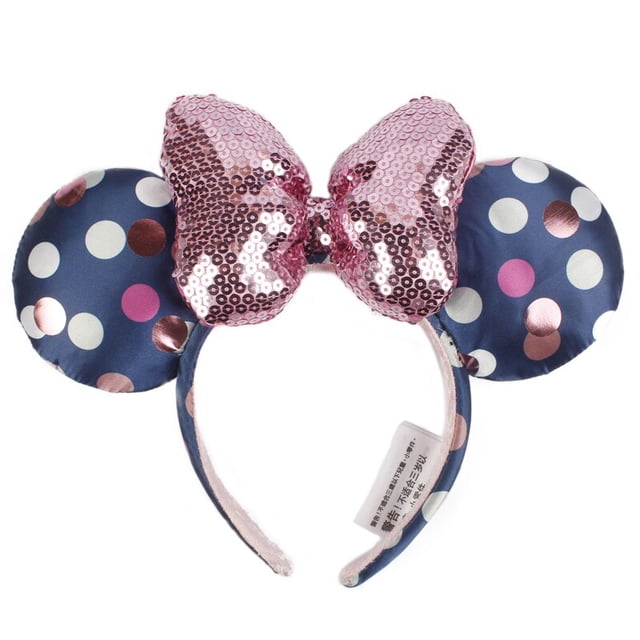 Diadema con lazo de pelo de Castillo de Disney, diadema de Mikey Mouse de Fairworks, disfraz de felpa con orejas grandes, regalo de fiesta para adultos/niños Gao Jinjia LED