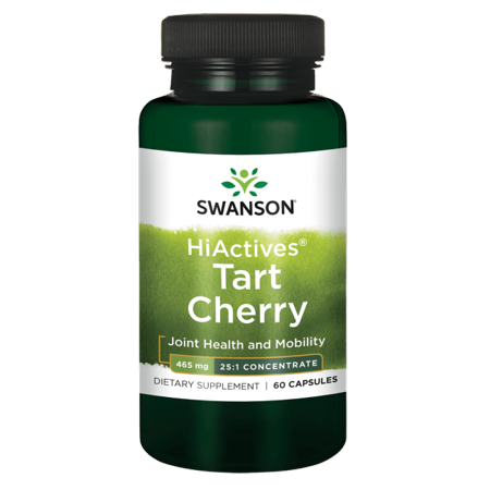 Swanson Hiactives Tart Cherry 465 mg 60 Caps (Best Tart Cherry Supplement)