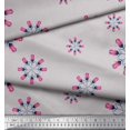 thumbnail image 3 of Soimoi Cotton Duck Fabric Tulip Flower Fabric Prints by Yard 56 Inch Wide, 3 of 3