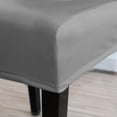 thumbnail image 4 of Skksst Waterproof Dining Chair Slipcover PU Faux Leather Seat Protector Cover,Gray, 4 of 7
