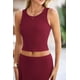 thumbnail image 5 of Conjunto de Falda Larga y Top para Mujer PRETTYGARDEN Vino Tinto M, 5 of 7
