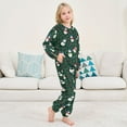 thumbnail image 6 of Fluffy Pajamas Set Fuzzy Winter Warm Pj Sets Pullover Tops and Long Pants Snowmen and Candy Canes Pattern Medium, 6 of 8