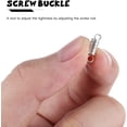 thumbnail image 2 of 20pcs Barrel Screw Clasps, Screw Twist Clasps, Screw Type Clasp Screw Connectors for DIY Craft Jewelry Bracelet Necklace Supplies, 15 x 4 mm, Silver, 2 of 5