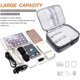 thumbnail image 5 of Bolsa electrónica, bolsa de accesorios para cables de viaje, organizador electrónico impermeable de doble capa, caja de almacenamiento portátil para cables, alambres, cargadores, etc. Zhivalor BST3021748-4, 5 of 8