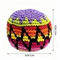 thumbnail image 2 of Footbag para patear y hacer malabares con la pelota | Footbag de tela de ganchillo para juegos al aire libre | Pelota para patear y aliviar el estrés para adultos y principiantes, 2 of 6