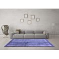thumbnail image 3 of Ahgly Company Indoor Square Abstract Blue Modern Area Rugs, 8' Square, 3 of 4