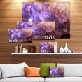 thumbnail image 3 of Purple White Natural Amethyst Geode - Large Abstract Canvas Artwork, 3 of 4