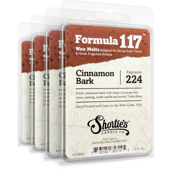 Cinnamon Bark Wax Melts Bulk Pack - Highly Scented   Essential & Phthalate Free   Natural Oils - Shortie's Candle Company