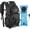 Black-22L, variant on Klamerit Hydration Backpack with 3L Water Bladder ,25L Water Backpack for Hiking, Cycling, Running, Biking - Lightweight Hiking Pack Bag with Rain Cover, Phone Holder, Orange