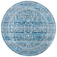 thumbnail image 3 of SAFAVIEH Vintage Persian Sam Abstract Polyester Area Rug, Navy/Ivory, 6'7" x 6'7" Square, 3 of 3