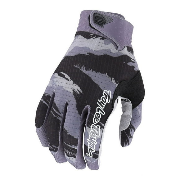 Troy Lee Designs Motocross Motorcycle Dirt Bike Racing Mountain Bicycle Riding Gloves, Air Glove Brushed (Black/Gray, Small)