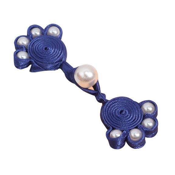 Chinese Handmade Cheongsam Buttons Knots Sewing Fasteners Braid Knit for Paw Buttons with Pearl Decor for Outfit Sew