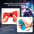 Game Controller for Nintendo Switch Neon Red/Blue Wireless Joypad Left