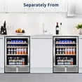 thumbnail image 6 of Tittla Beverage Refrigerator,300 Can 48"Beverage Fridge Freestanding/Built-in Reversible Door Hinge Beverage Cooler(2 Pcs), 6 of 10