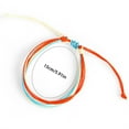 thumbnail image 3 of Braided Bracelet Adjustable Chic Multicolor Aesthetic Jewelry Drawstring Handcrafted Hand Rope Women Accessories for Teen Girls Orange+Blue, 3 of 8