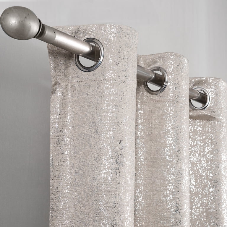 Dainty Home Blackout Grommet Curtains 38"W x 84"L Beige photo 2