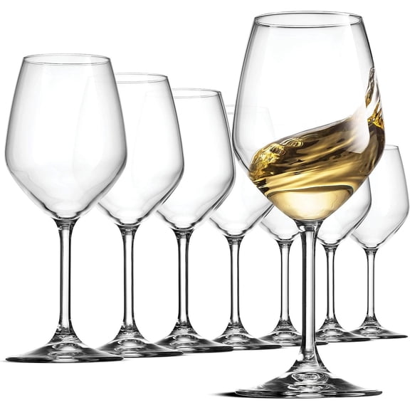 Bormioli Rocco 14.75 Oz Restaurant White Wine Glasses - 8-Pc Glass Goblets
