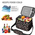 thumbnail image 5 of Lunch Box Pioneer Flower Floral Print Pattern Insulated Lunch Bag for Women Men,Medium Leakproof Lunchbox Cooler Bag Adjustable Strap,10 X 6.7 X 8 Inches, 5 of 6