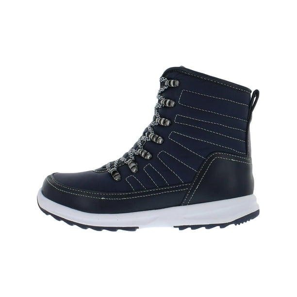 Khombu Womens Elsa Cold Weather Waterproof Winter Boots Navy 6 Medium