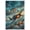 Unframe-style, variant on Dramatic WWII Fighter Plane Canvas Wall Art, World War 2 Aerial Combat Dogfight Military Aviation Art Print, Battle Scene Home Decor for Living Room Bedroom Office Man Cave