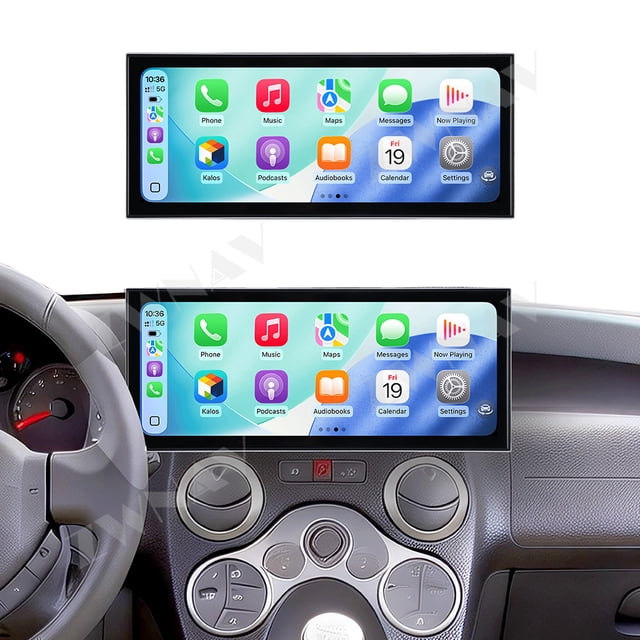 ZWNAV 15.8 inch Android 15 Car Radio For Fiat Panda 2003-2012 HD Multimedia Video Player Navigation GPS DVD 4G DSP Stereo Bluetooth