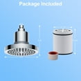 thumbnail image 2 of Onekawa Filtered Shower Head Set,20 Stage Shower Filter,igh Output Hard Water Softener Showerhead,6” Round Showerheads,Silver, 2 of 8