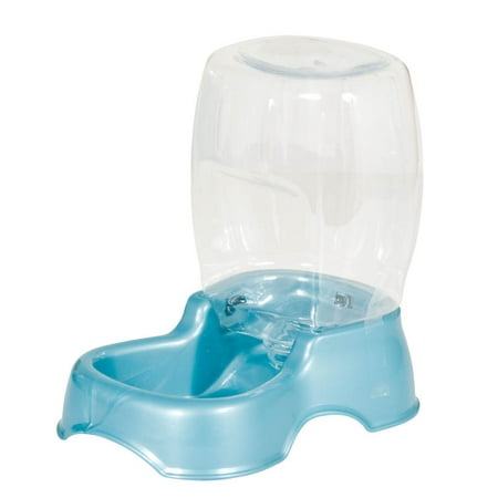 Cafe Hopper - Petmate Cafe Waterer Pearl Blue .25 gallon Eco-Friendly Water Hopper Automatically Bowl