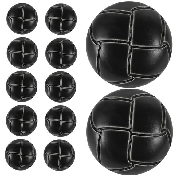 12pcs Football Pattern Buttons for DIY Sewing Crafts Clothing Replacement