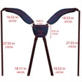 thumbnail image 3 of Cómodas Correas para Bolsa de Golf Correa de Repuesto para Hombro Doble Correas Ajustables para Mochila Azul, 3 of 5