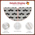 thumbnail image 3 of Daiia Bat Drawing Merry Christmas Tree Skirt , Xmas Large Lace-up Tree Skirt, Santa Snowflakes Rustic Home Decorations New Year Party Farmhouse Decor-48", 3 of 6